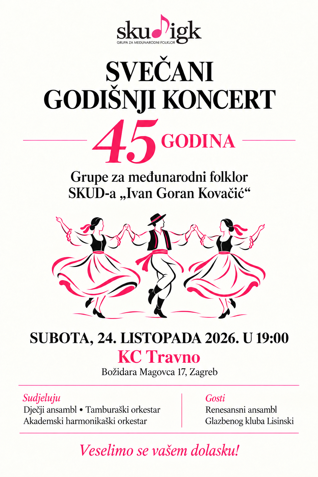 Pročitajte više o članku 45 godina Grupe za međunarodni folklor